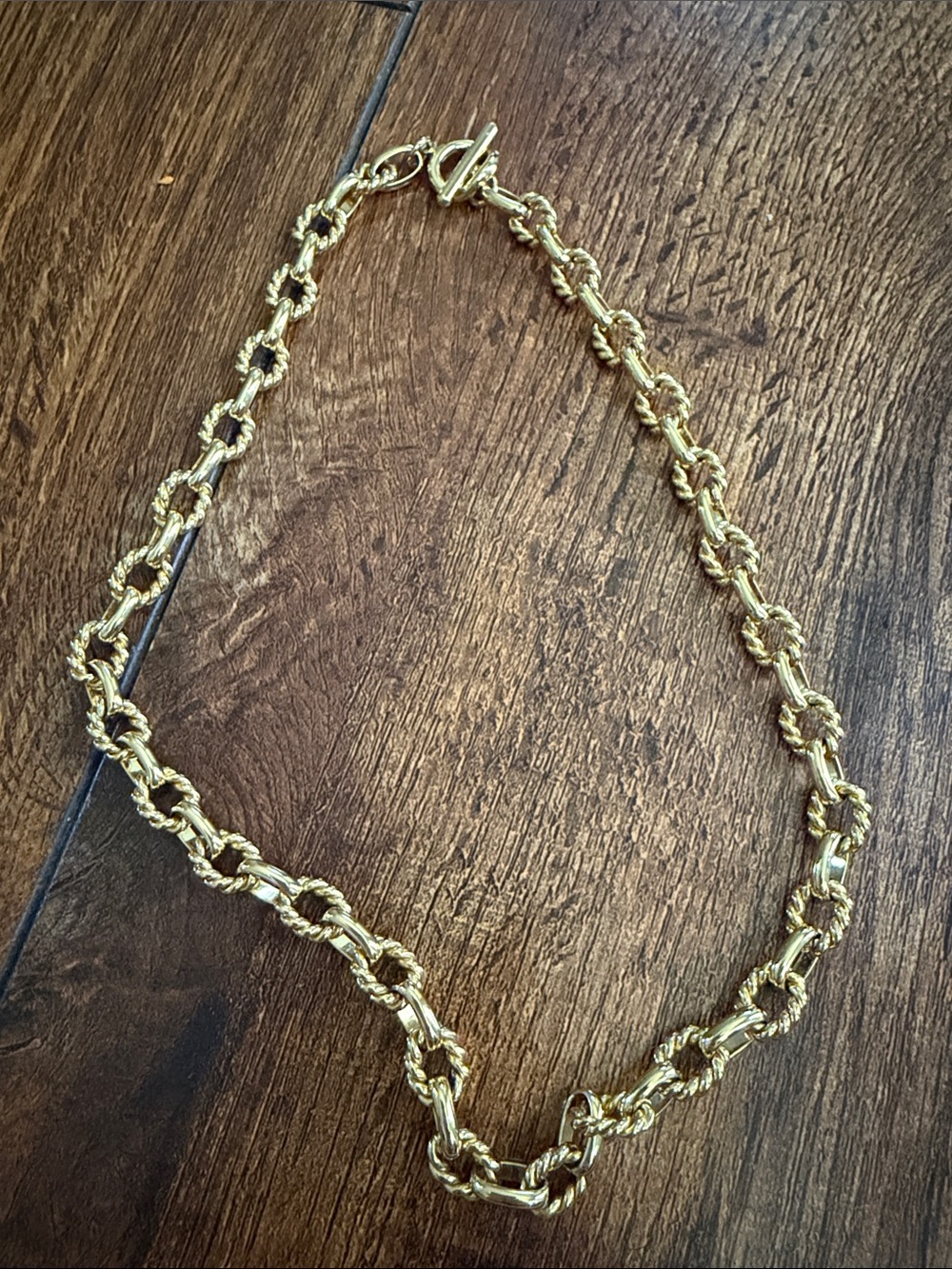 Target Gold Twisted Rope Link Necklace